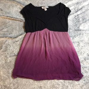 black and purple ombre shirt